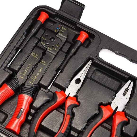 160 Piece General Household Hand Tool Set Kit with Plastic Toolbox - Picture 4 of 6